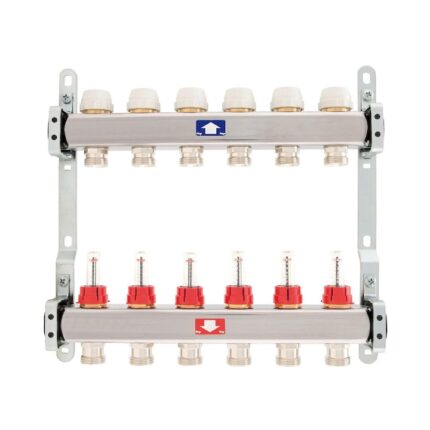 Distribuitor inox incalzire in pardoseala INNOFLOW INFLW-03 - 6 circuite