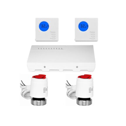 Pachet automatizare OPTIM pentru incalzirea cu radiatoare din distribuitor cu 2 zone, Daver
