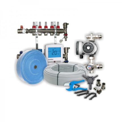 Kit complet incalzire prin pardoseala cu apa INTACT HEATING pentru 60 m.p. + termostat WIFI