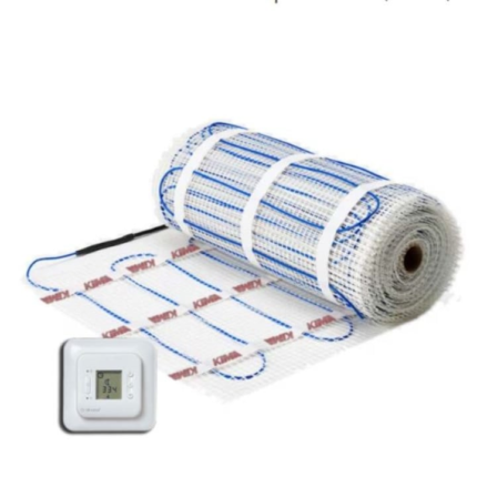 Covor incalzire in pardoseala, Incalzire electrica in pardoseala Kit covoras incalzire electrica pardoseala KIMA-200W/m², cu termostat OJ Microline