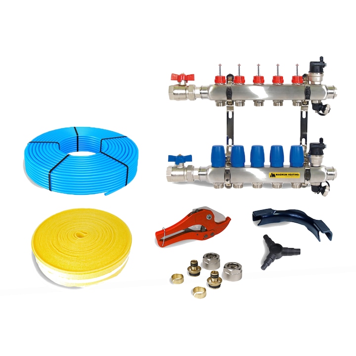 Kit incalzire prin pardoseala cu agent termic 40 - 60 mp