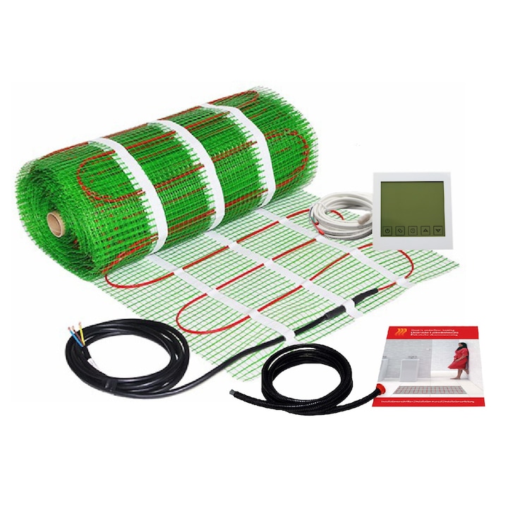 Kit covor incalzire in pardoseala 4,5 m² - 600 W cu termostat programabil