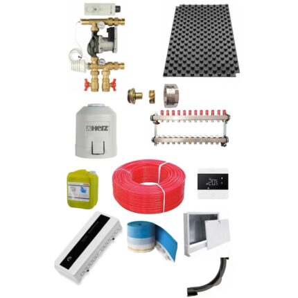 Kit complet pentru incalzire in pardoseala cu automatizare, 100mp, MODUS