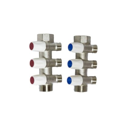 Distribuitor colector tur-retur 3 cai 1" X 3/4"