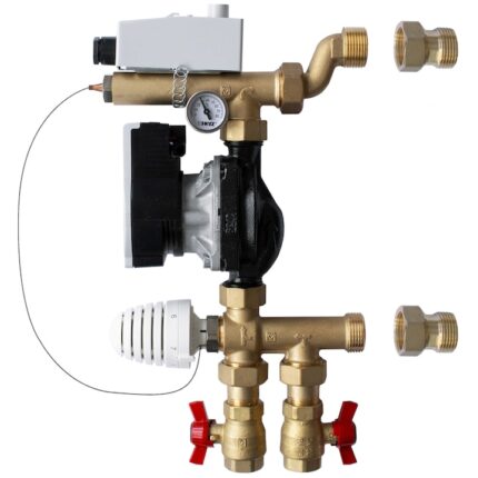 Grup de amestec Herz Armaturen pentru sisteme de incalzire radianta cu pompa Wilo Yonos PARA RS 15/6 RKA 130 1 7320 05