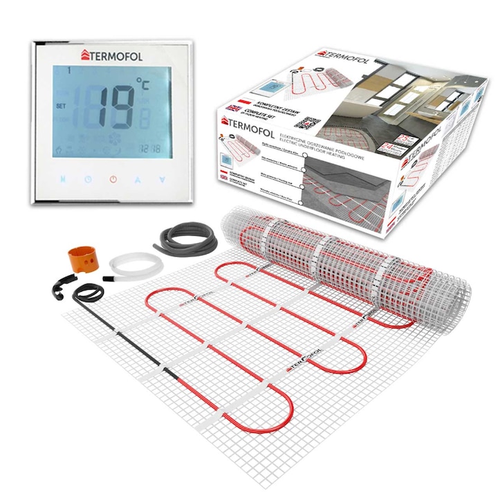 Kit incalzire pardoseala 2.0 mp - 150W/mp - termostat touch - Termofol