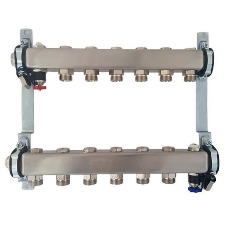 Ansamblu distribuitor inox 6 cai detentor HERZ Armaturen