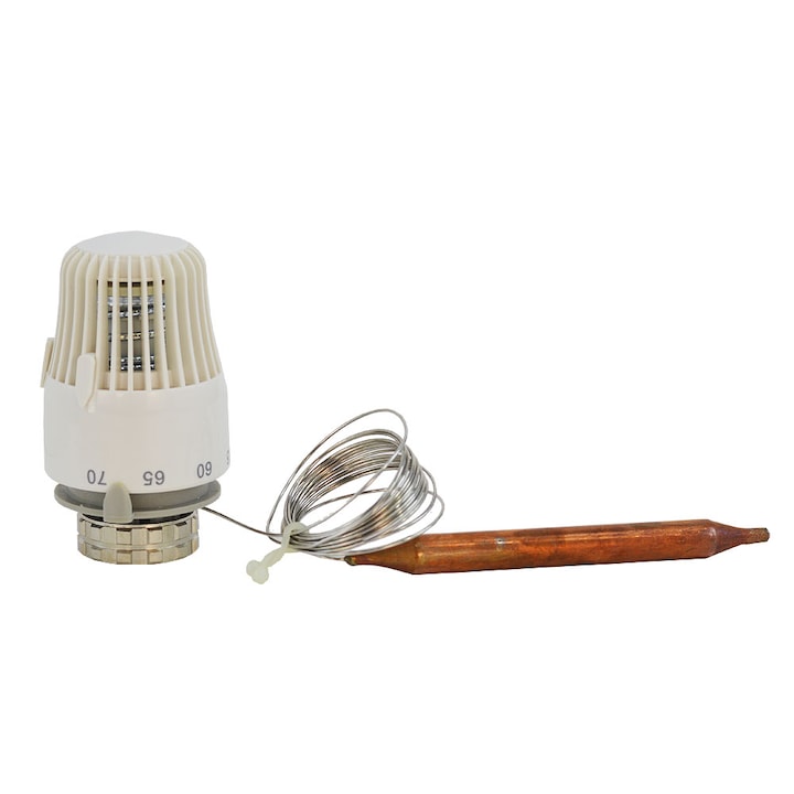Cap termostatat, cu senzor capilar, 20 - 70 C, fir 2 m, M30x1.5, Neoter