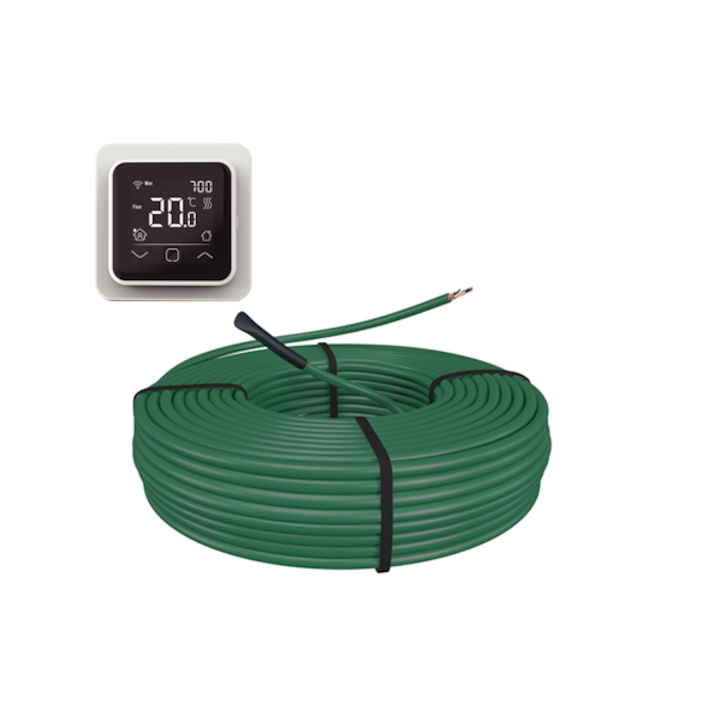 Kit cablu Klima 2600 W, 152,9 M cu termostat WIFI control C 16