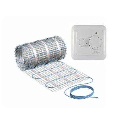 Pachet covor incalzire in pardoseala cu termostat si senzor pardoseala incluse 5 mp 750 W