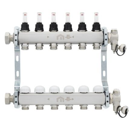 Distribuitor Vogel&Noot 11 circuite cu debitmetre 0-4 l/min