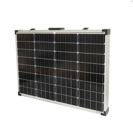 Panou solar 145W portabil fotovoltaic monocristalin tip valiza cu cablu de conectare 2M si regulator tensiune 12/24V 20Ah 2 USB-uri, Breckner Germany, BK87479