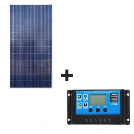 Kit solar fotovoltaic off grid panou solar 330W cu regulator tensiune 40A controller casa, rulota, iluminat, container, autorulota, Solid Volt