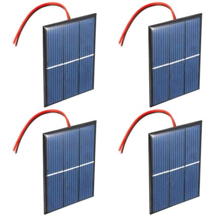 Set 4xpanouri solare, 1,5V, 0,65W, 60x80mm, Multicolor