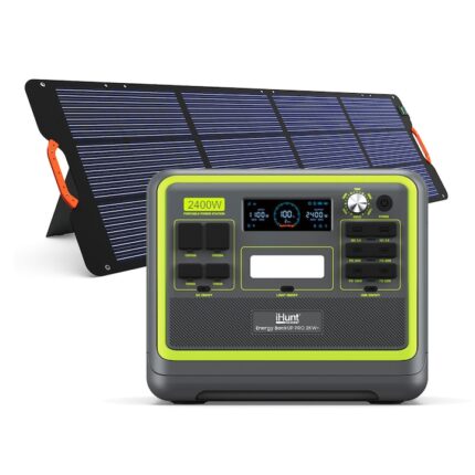 Statie electrica portabila iHunt Energy BackUp PRO 2KW si Panou Solar iHunt Solar Panel Portable 200W