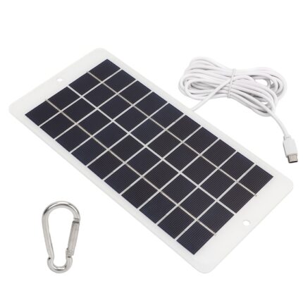 Panou solar Tovbmup, monocristalin, 4.5W, 5V, pentru incarcare telefon/camera supraveghere