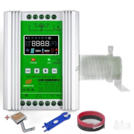 Controler incarcare hibrida eoliana-solara, MPPT, 12V 24V 48V AUTO, 3000W, cu WiFi, Auto12V 24V 48V