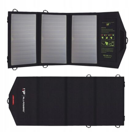Panou solar portabil, AllPowers, 21W, Negru