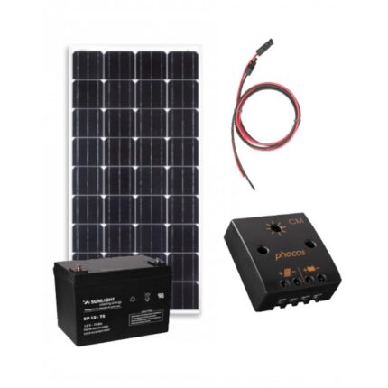 Kit Solar Fotovoltaic 130W/12V 650Wh/zi