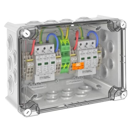 Solutie sistem PV OBO BOX, tip 1+2, pentru invertor cu 2 trackere MPP, 900V DC