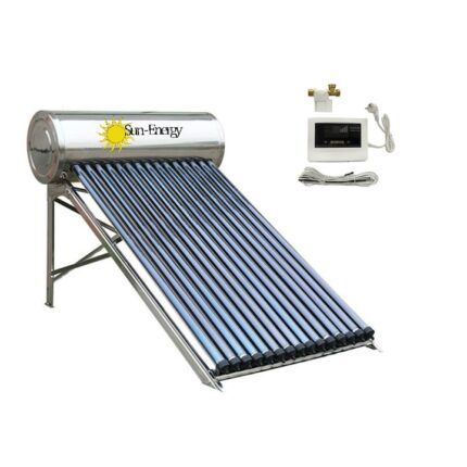 Panou solar apa calda Nepresurizat, inox, 200/260L, Sun-Energy, 20 tuburi vidate, suport inox, kit complet panou solar apa calda fara presiune