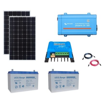 Sistem fotovoltaic MORE+ Off-Grid 840Wp cu invertor de 500VA