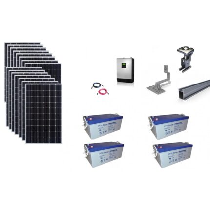 Sistem fotovoltaic off-grid Poweracu 5kwp prindere tigla cu stocare Ultracell