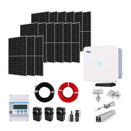 Sistem Fotovoltaic 10, 65kW On-Grid trifazat, Tabla Lindab, Invertor INVT si 15 panouri fotovoltaice X-energy Longi 710 W