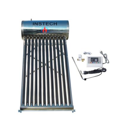 Panou solar nepresurizat 120l/Inox, apa calda, 12 tuburi 58/1800 si controler electronic