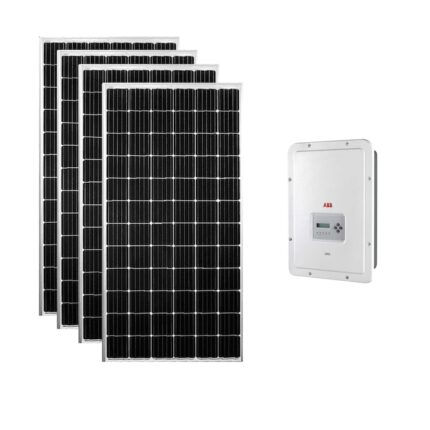 Pachet fotovoltaic 5kW cu panouri PERC monocristaline Sunerg si invertor monofazat ABB
