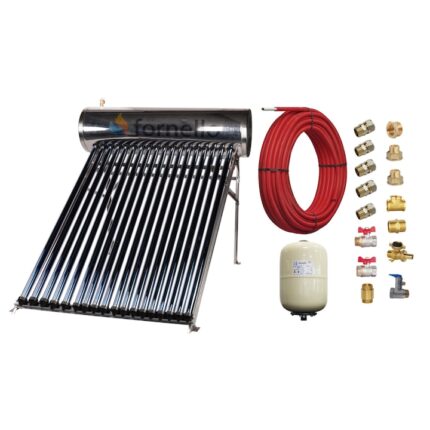 Set panou solar presurizat compact FORNELLO SPP-470-H58/1800-18-c cu 18 tuburi vidate de tip heat pipe si boiler din inox de 160 litri