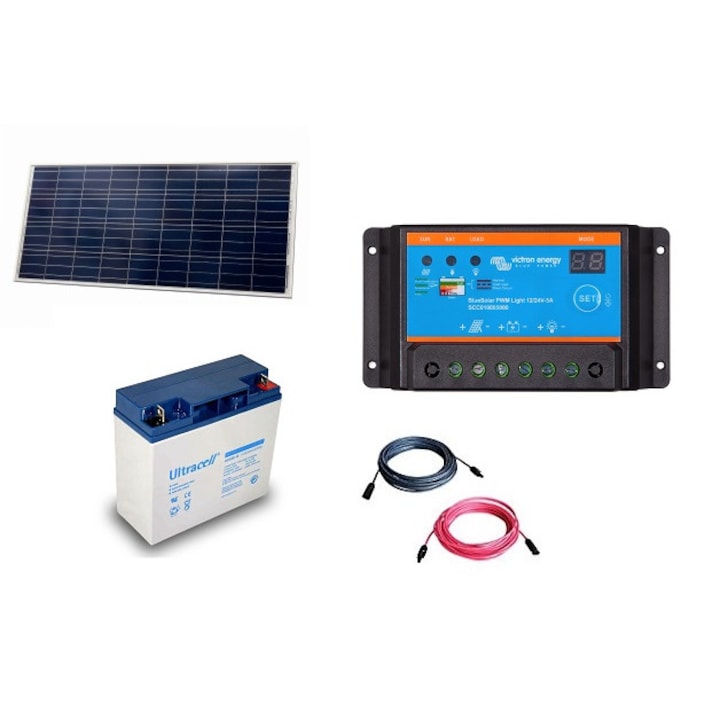Kit cu panou fotovoltaic de 30W