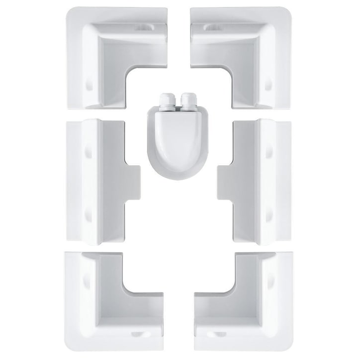 Set 7 piese Fixare, Chigoods, Panouri solare pe rulote, containere, Alb