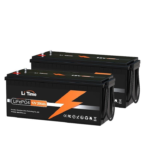 Set 2 Baterie cu litiu LiFePO4, LiTime, Multifunctionala, 12V, 200Ah, Negru