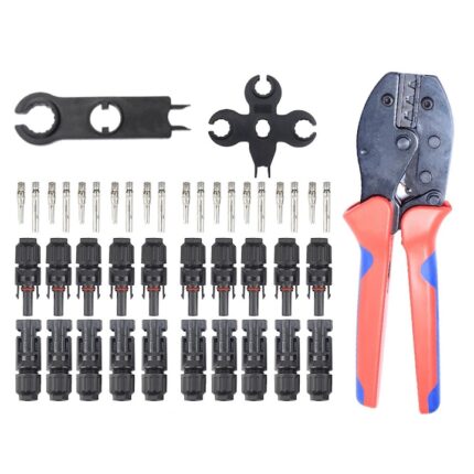 Set cleste si accesorii sertizare MC4, 2,5/4,0/6,0 mm, multicolor