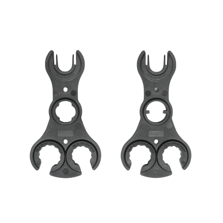 Set 2 chei utilizate pentru instalarea si intretinerea panourilor solare fotovoltaice, compatibile cu conectori tip MC4, maner ergonomic pentru anti-alunecare, culoare negru, usoare si portabile