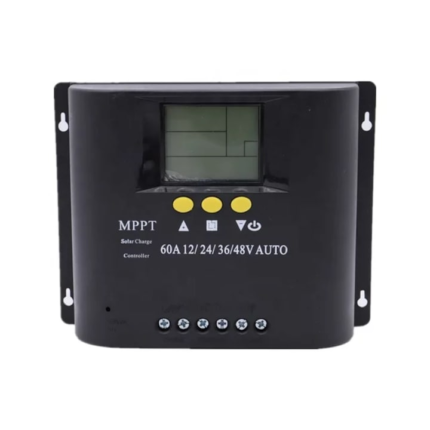 Controler solar cu afisaj LCD, functie MPPT, 12V/24V/36V/48V, 50A, 7 moduri de functionare, 6 protectii functionale, Negru