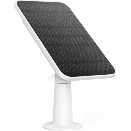 Panou solar Eufy, compatibil eufycam, sursa alimentare continua, 2.6W, IP65 rezistent la intemperii, Alb