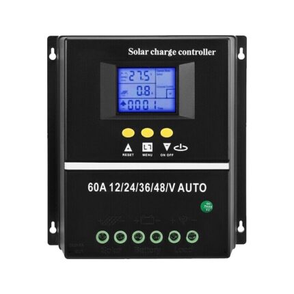 Controler panou solar Tovbmup, 60A, USB, aluminiu, 12V/24V/36V/48V, automat