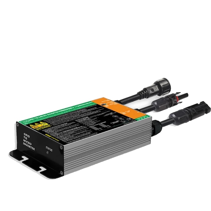 Invertor solar micro 700W, MPPT, 18-50VDC, unda sinusoidala pura, 30.5x12.5x5.5cm