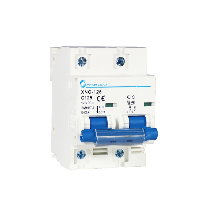 Siguranta DC pentru sisteme fotovoltaice 125A 550V 2P MCB