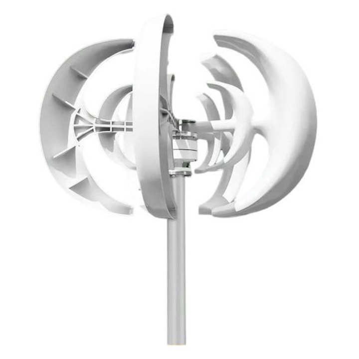 Turbina Eoliana cu Ax Vertical, 5 pale, 1000W, 24V, Controler MPPT inclus