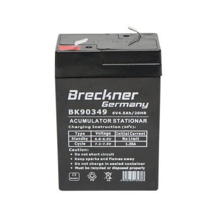 Baterie sistem solar cu gel 6V 4.5Ah 70x47x101x107 mm FC6-4.5 Breckner Germany