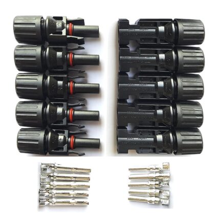 Set 5 mufe MC4 mama-tata pentru cablu fotovoltaic 4-6mm