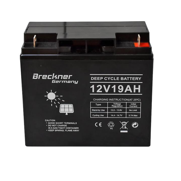Baterie pentru panou solar 12V 19Ah Breckner Germany