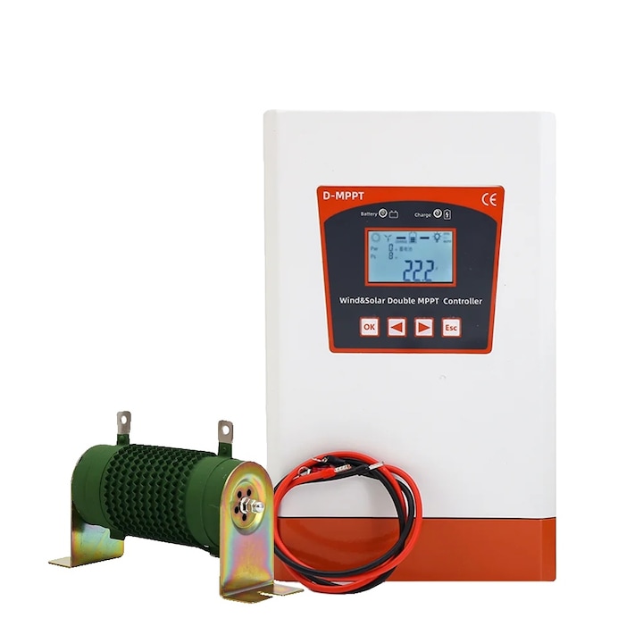 Turbina Eoliana pentru Ferme Mici, 8000W, Controler 8KW, 24V, Conectare la Retea, Utilizare Eficienta a Vantului