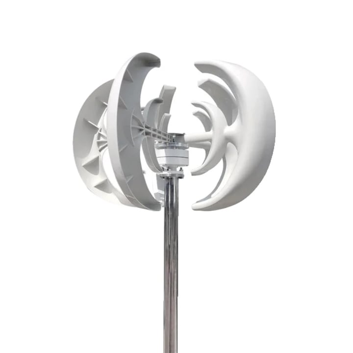 Turbina Eoliana Verticala, 3000W, Controler MPPT, 48V, Alb, 220V