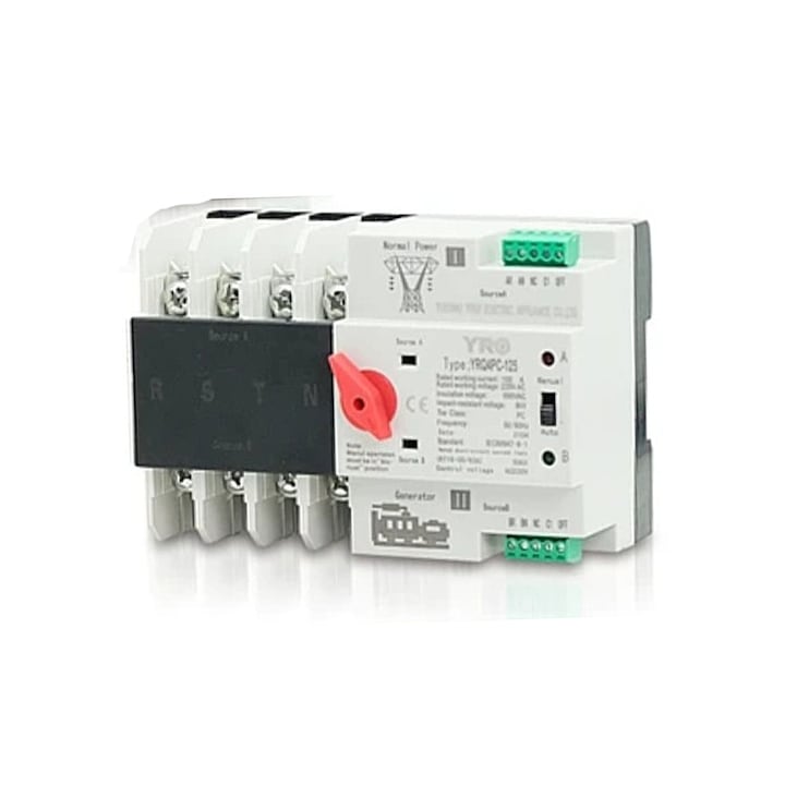 Comutator automat de transfer ATS 400V trifazat 125A panouri solare