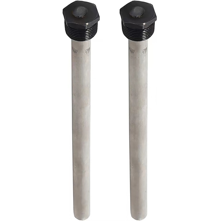 Pachet de 2 Tija anod RV, YWX, Pentru incalzitor de apa, Filet NPT de 3/4 inchi, Sigur de utilizat, Rezistent la rugina, Material Magneziu, Argint
