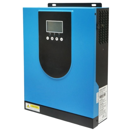 Invertor solar 12V, 1.6KW, regulator MPPT 80A, 230Vac, 50/60Hz, sinus pur 220V~230V, Albastru/Negru, monofazic, Off-Grid